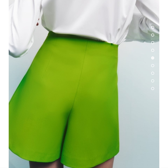 Zara Hight-Waisted Skort Green Bloggers Favorite - Picture 14 of 16